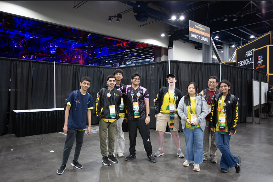 Seattle Solvers students at the FIRST Tech Challenge robot queue