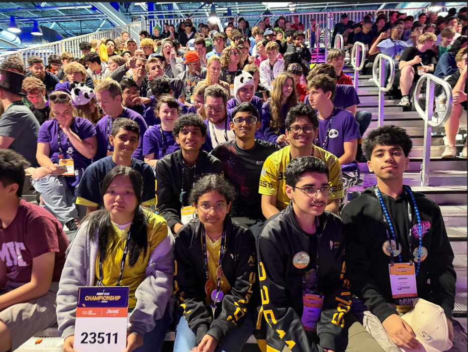 Team 23511 in the stands at the FIRST World Championship